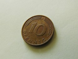 1987 acél réz bevonattal német 10 pfennig (6)