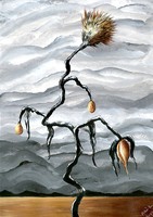 Molnár Ilcsi  "  Távolban  " - akril  festmény
