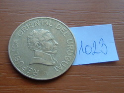 Uruguay 5 pesos 2005 artigas so (santiago) aluminum-bronze # 1023