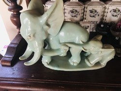 Hop elephants, large, spectacular pottery