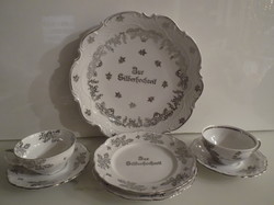 Bavaria - 7 pcs! - Winterling - silver wedding - silver plated - flawless