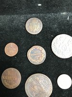 Auction! 8 pcs. Copper money 1765,1782,1790,1800,1816,1851,1855