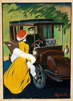 Cappiello - charron automobil - reprinted canvas reprint