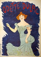 Cappiello - Odette Dulac - vakrámás vászon reprint