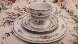 Angol porcelán teás csésze, reggeliző szett (L2253)