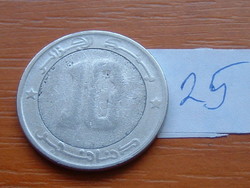 Algeria 10 dinars 1992 ah1413 berber falcon, bimetal 25.