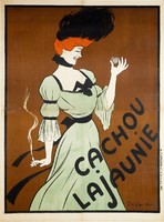 Cappiello - CACHOU LAJAUNIE - vakrámás vászon reprint