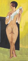 Kirchner - naked woman posing sensually - reprint
