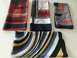 Retro shawls with geometric patterns