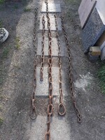Antique wrought iron chains