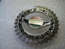 Hungarian car club - core member, fire enamel, 67 mm, showcase condition from the 70's