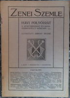 ZENEI SZEMLE  HAVI FOLYÓIRAT   1918  AUGUSZTUS