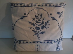Pillow - hand embroidery - old - 40 x 40 cm - pillow - Austrian - flawless
