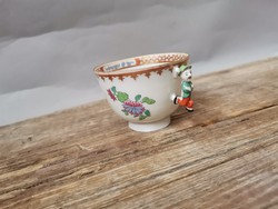 Porcelán csésze kínai figurás füllel Herend ?