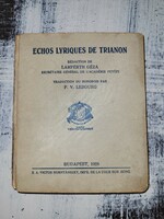 Rarity! Echos lyriques de trianon, Géza Lampérth, 1928, in French