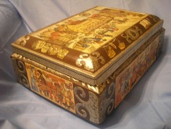 U14 sewing box also for documents 1945 antique Nuremberg 41 x 30 x 17cm cake gift box rarity