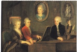 Képeslap a Mozart család