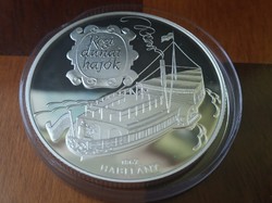 Hableány 1867 Régi dunai hajók sorozat 1000 forint ezüst érme 1995 PP