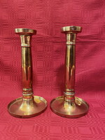 Couple with beautiful copper candlesticks