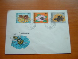 Envelope fdc flowers