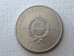 5 Forint 1967 érme - Szép Magyar Népköztársaság Öt Ft-os 1967 pénzérme