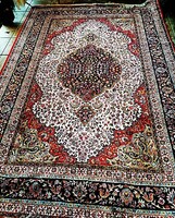 Csodálatos luxus török selyem szőnyeg , makulátlan , 200 x 300 cm