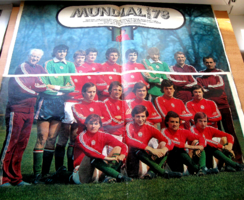 MUNDIAL '78 - Argentina - Magyar csapat tagjai - 2 db újságlap