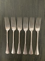 6 silver forks, dessert fork