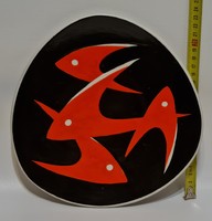 Zsolnay fish plate