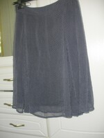 100% Silk, silk dark blue spotted skirt