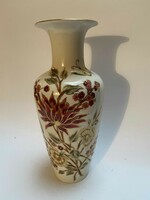 Zsolnay váza, pillangó mintás, 35 cm
