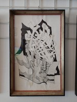 Vasarely- Absztrakt kompozíció