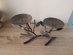 Hollóházi Forged Iron Retro Candle Holder