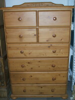 8 Pine chest of drawers