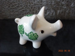 German porcelain luck pig and salt shaker. He has!
