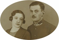 1I841 Régi katonai fotográfia portré 11 x 16 cm
