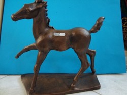 Cseh István (1909-?) : Bronzozott kerámia ló
