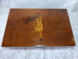 Art deco wooden box.
