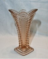 Art deco brockwitz press glass vase -1941s'