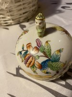 Herend Victorian patterned porcelain bonbonier