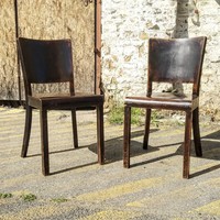 Art deco szék pár - Szék és Faárugyár Rt (SzékFa 506)