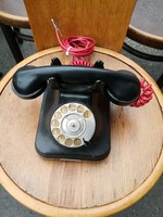 Bakelit tárcsás telefon retro fekete