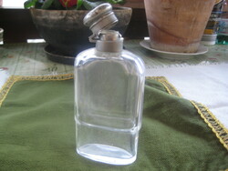 Old beverage bottle with metal lids