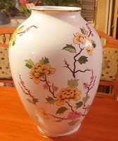 Nagy méretű Hollóházi kézzelfestett váza (35cm magas) 20e Ft.