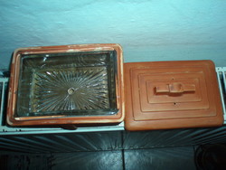 Vintage art deco terracotta box