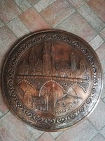 Giant copper wall decoration 49 cm in diameter
