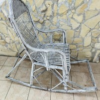 Antique wicker cane adult rocking chair armchair