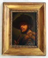 Reneszánsz stílusú férfi portré - olvashatatlan jelzéssel