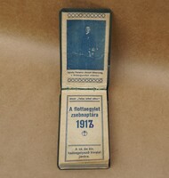 Rarity Military History Relic 1917 Fleet Association Pocket Calendar Propaganda Publication Personal Diary