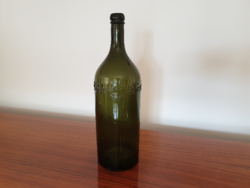 Régi üveg 1920 körül ILONA artézi ásványvizes zöld palack